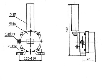 XLPP-J-I、XLPP-J-II兩級跑偏開關KBW-220P防爆兩級跑偏開關