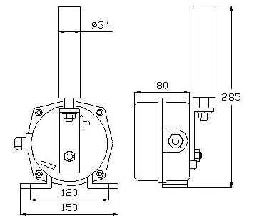 皮帶機專用FJ-PP-A-Ⅱ帶地址編碼跑偏開關(guān)_跑偏開關(guān)防水跑偏開關(guān)生產(chǎn)