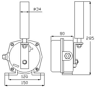 LW-PKG-12-30跑偏開關(guān)_跑偏開關(guān)KBW-220P防爆兩級(jí)跑偏開關(guān)