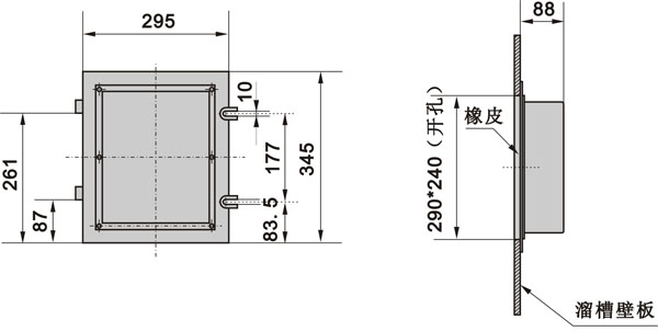 XLDS-I溜槽堵塞檢測(cè)器，門式結(jié)構(gòu)KBX-220隔爆溜槽堵塞檢測(cè)器