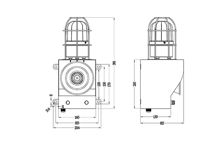 YS-05C-聲光警示器、YS-05C_聲光報(bào)警器聲光報(bào)警裝置工作原理